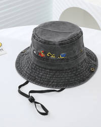Image 7 of Construction Bucket Hat – Ages 3–8 years