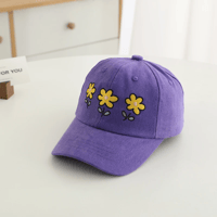 Image 3 of Floral Embroidered Cap – Ages 2–8 Years