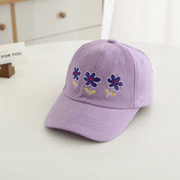 Image 6 of Floral Embroidered Cap – Ages 2–8 Years