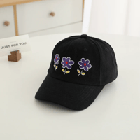 Image 9 of Floral Embroidered Cap – Ages 2–8 Years