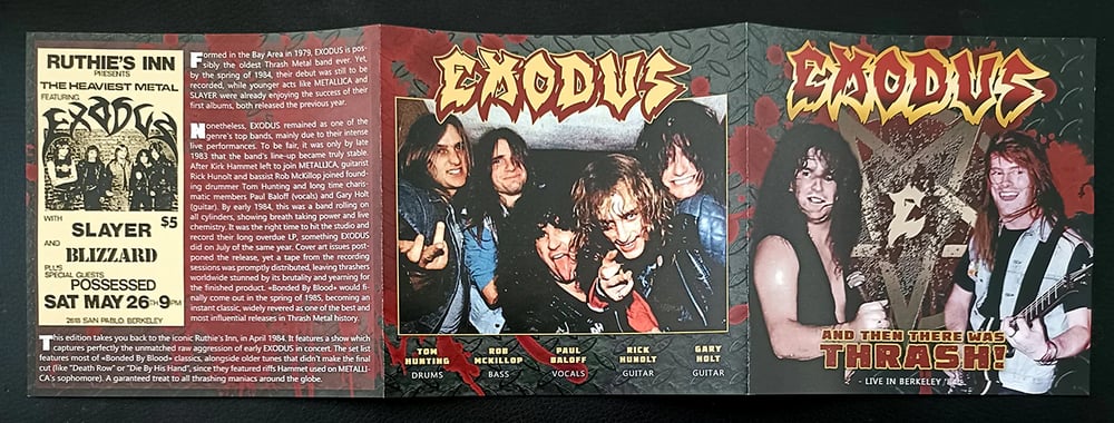 EXODUS - And Then There Was Thrash! (Live in Berkeley ‘84) PRE - ORDER