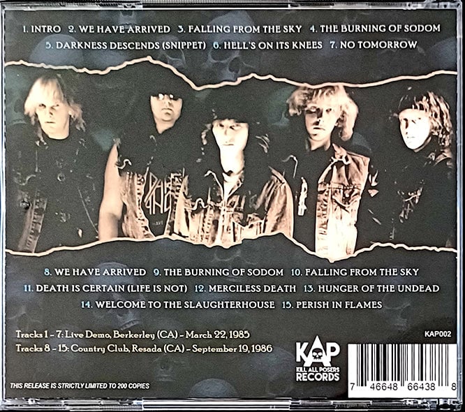 DARK ANGEL - Darkness Arrives in California (Live 1985/1986) PRE ORDER