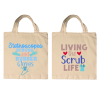 Image 1 of Medical-themed Tote Bags