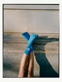 Image 2 of Segment Socks Blue