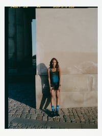 Image 3 of Segment Socks Blue