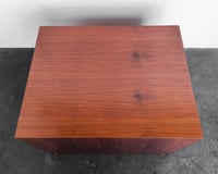 Image 9 of Minimal Walnut Pedestal Side Table