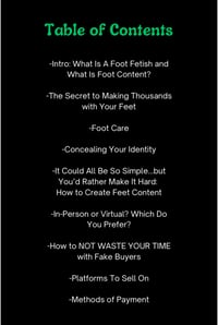 Image 2 of Walking On Money: How to Sell Foot Content Successfully EBook