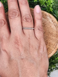 Image 2 of Hand-Hammered texture Sterling Silver Rings