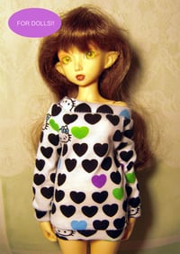 Image 1 of Handmade hello kitty sweatshirt for MINIFEE, slim 1/4 bjd doll 