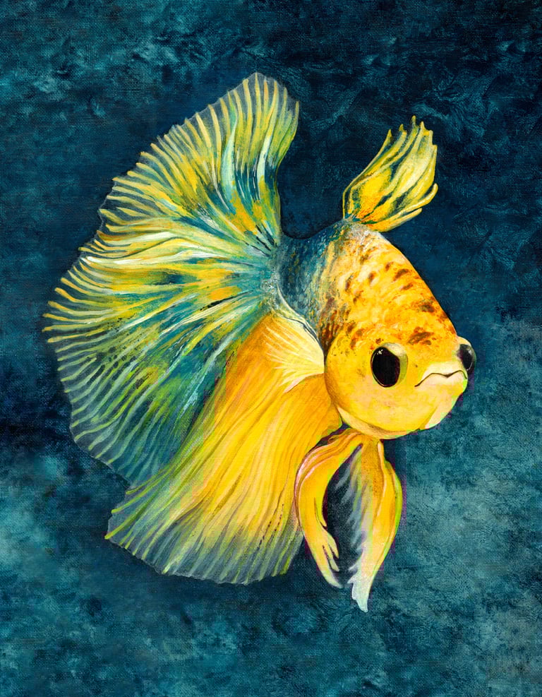 Blueberry Lemonade (Print) Acrylic Painting Image 2