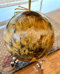 Image 5 of BUMBLEBEE JASPER SPHERE WITH CAVES 6CM