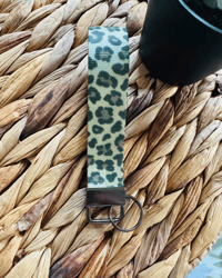 Image 1 of Cheetah Print Wristlet
