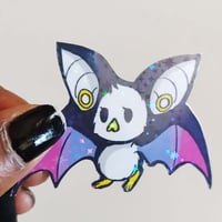 Image 2 of Goth Bat - Pride Stickers