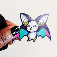 Image 5 of Goth Bat - Pride Stickers