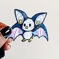 Image 8 of Goth Bat - Pride Stickers