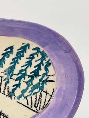 Image of Waveney Valley Willow plate (#671)