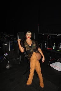 TNA WORN KNEE HIGH BOOTS 