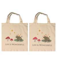 Image 1 of Life Is Wonderful Tote Bags