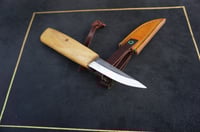 Image 2 of Wood Carving Knife-Leather "Wellies" Sheath Woodworking Whittling