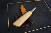 Image 3 of Wood Carving Knife-Leather "Wellies" Sheath Woodworking Whittling