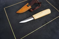 Image 5 of Wood Carving Knife-Leather "Wellies" Sheath Woodworking Whittling