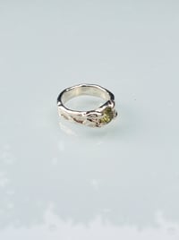 Image 3 of Rocky Ring with Green Cubic Zirconia