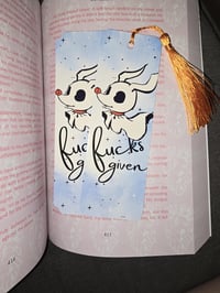 Image 4 of Zero f#cks Given | Zero | Nightmare Before Christmas | Bookmark | Tassel | Cardstock | Glossy | 2...