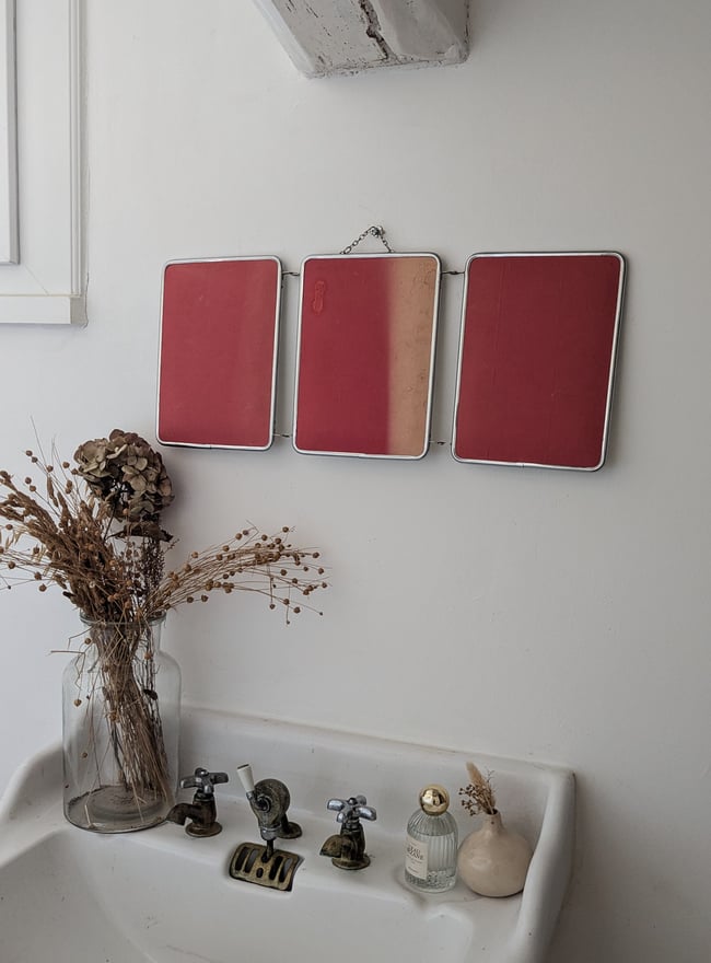 .Miroir triptyque. 