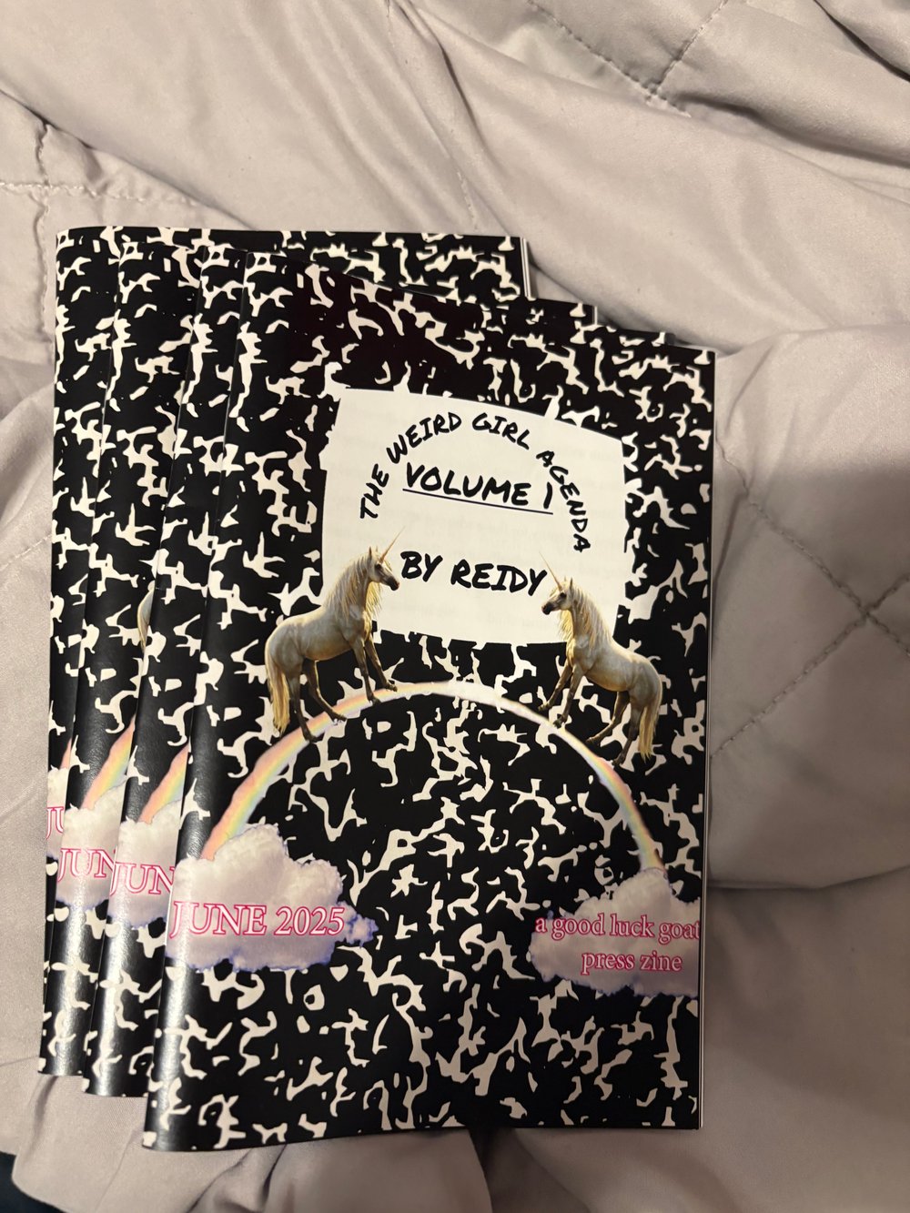 Image of the weird girl agenda vol 1 + button