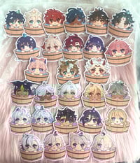 Image 1 of NEW CHARACTERS! Genshin Impact Bath stickers