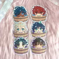 Image 2 of NEW CHARACTERS! Genshin Impact Bath stickers