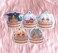 Image 4 of NEW CHARACTERS! Genshin Impact Bath stickers