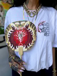 Image 1 of Tiger Hell Mouth Hand Fan