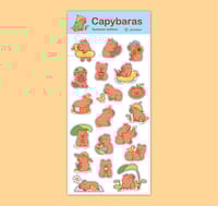 Image 1 of Capy Summer- Feuille sticker