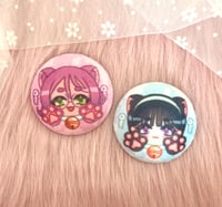 Image 2 of ALIEN STAGE kitty plush pins! 