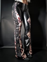 Image 19 of Tricolour Cowprint Concho Flares
