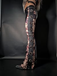 Image 3 of Tricolour Cowprint Concho Flares