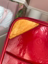 Image 2 of Louis Vuitton Red Vernis Leather Pegase 45 Suitcase
