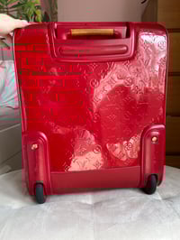 Image 11 of Louis Vuitton Red Vernis Leather Pegase 45 Suitcase