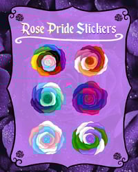 Rose Pride Flag Die Cut Stickers!