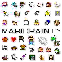Image 1 of Mario Paint Sticker Set (49 Pieces)
