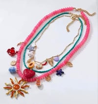 Image 1 of Sunflower layering necklace