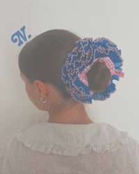 Image 1 of Blue Iris Scrunchie 