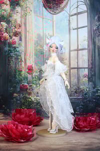 Image 3 of Handmade Set for Minifee Doll - white