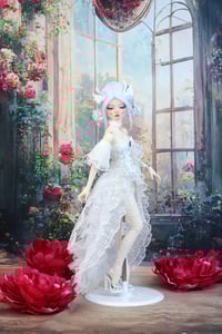 Image 2 of Handmade Set for Minifee Doll - white