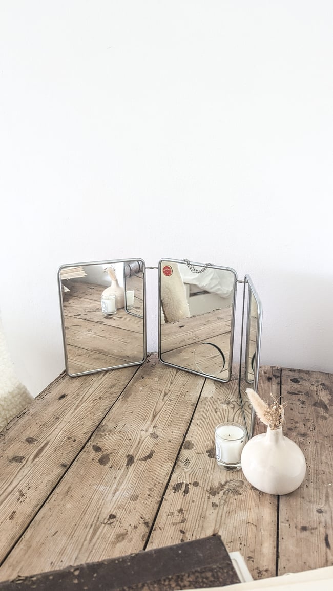 .Miroir triptyque. 