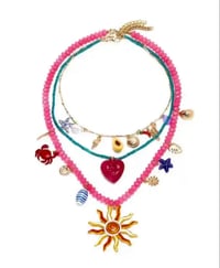Image 2 of Sunflower layering necklace