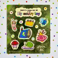 Image 2 of pride bugs sticker sheet