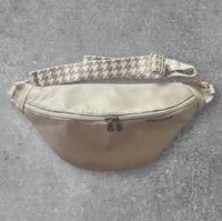 Image 1 of Small stone colour leather bumbag