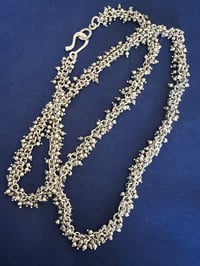 Image 4 of Tiny dangling silver balls necklace
